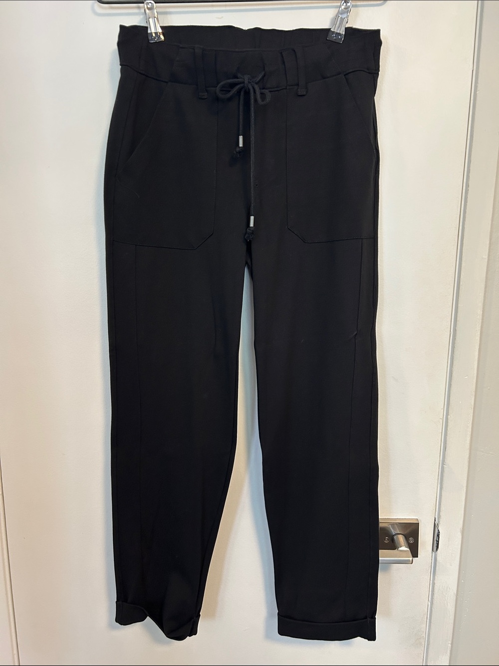 Democracy Women’s Black Drawstring Jogger Pantsuit